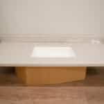 tan granite countertop for bathroom vanity