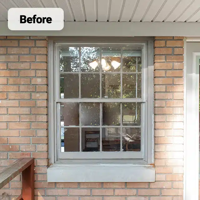 old single pane window